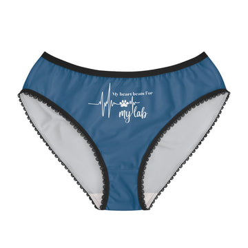 My Heart Beats for Lab Undies - XS / Black stitching All