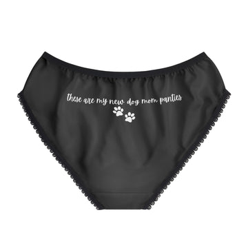 My New Dog Mom Panties - XS / Black stitching All Over