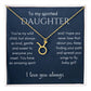 My Spirited Daughter Zodiac Necklace - Gold Finish
