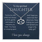 My Spirited Daughter Zodiac Necklace - Polished Stainless