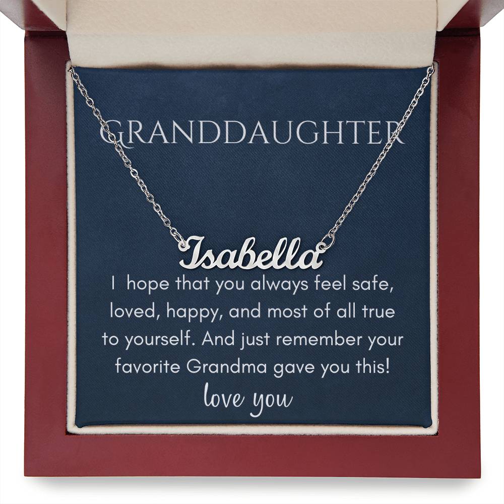 Name Necklace from Favorite Grandma - Jewelry