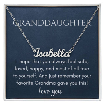 Name Necklace from Favorite Grandma