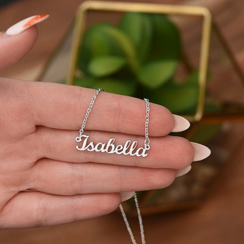 Strength Shines Name Necklace
