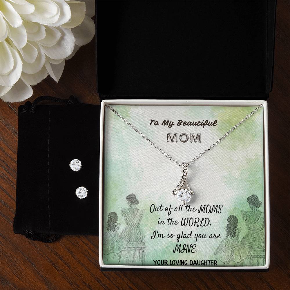 Necklace and Earring Set - Gift for a Beloved Mother Jewelry