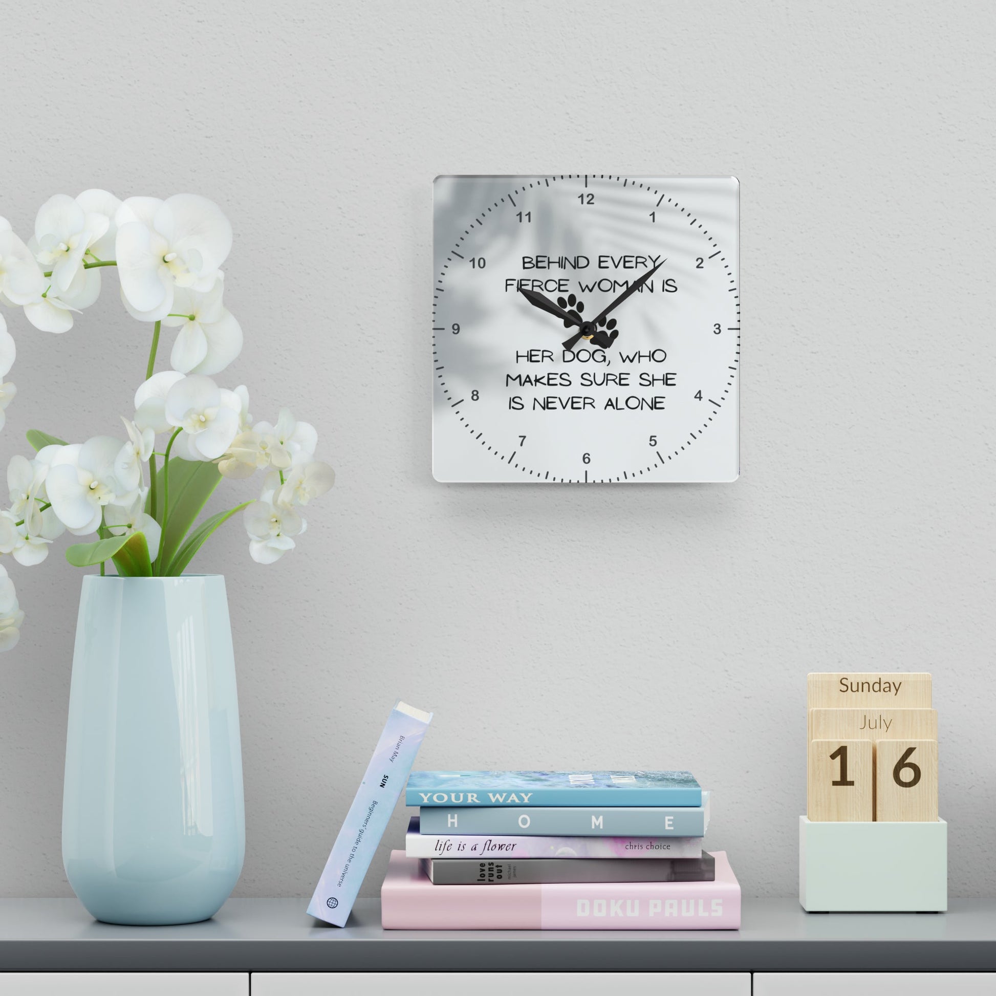 Never Alone Wall Clock - GetGifts