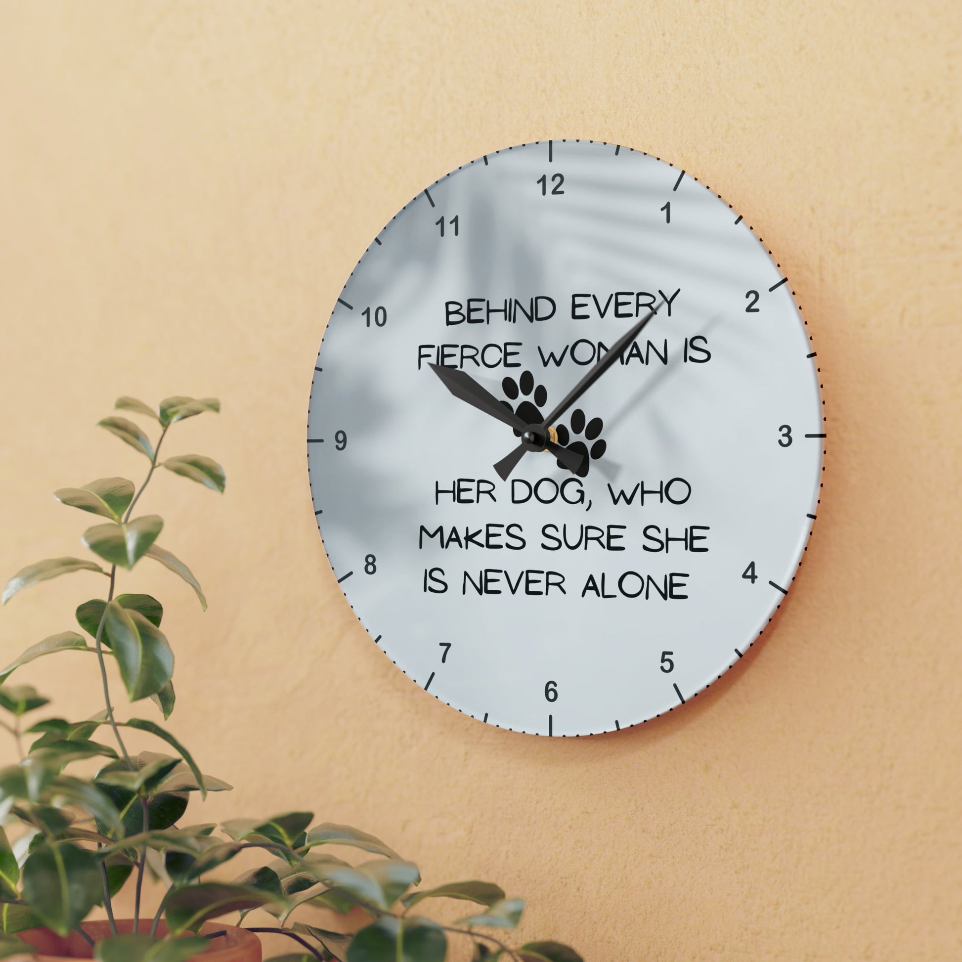 Never Alone Wall Clock - Home Decor