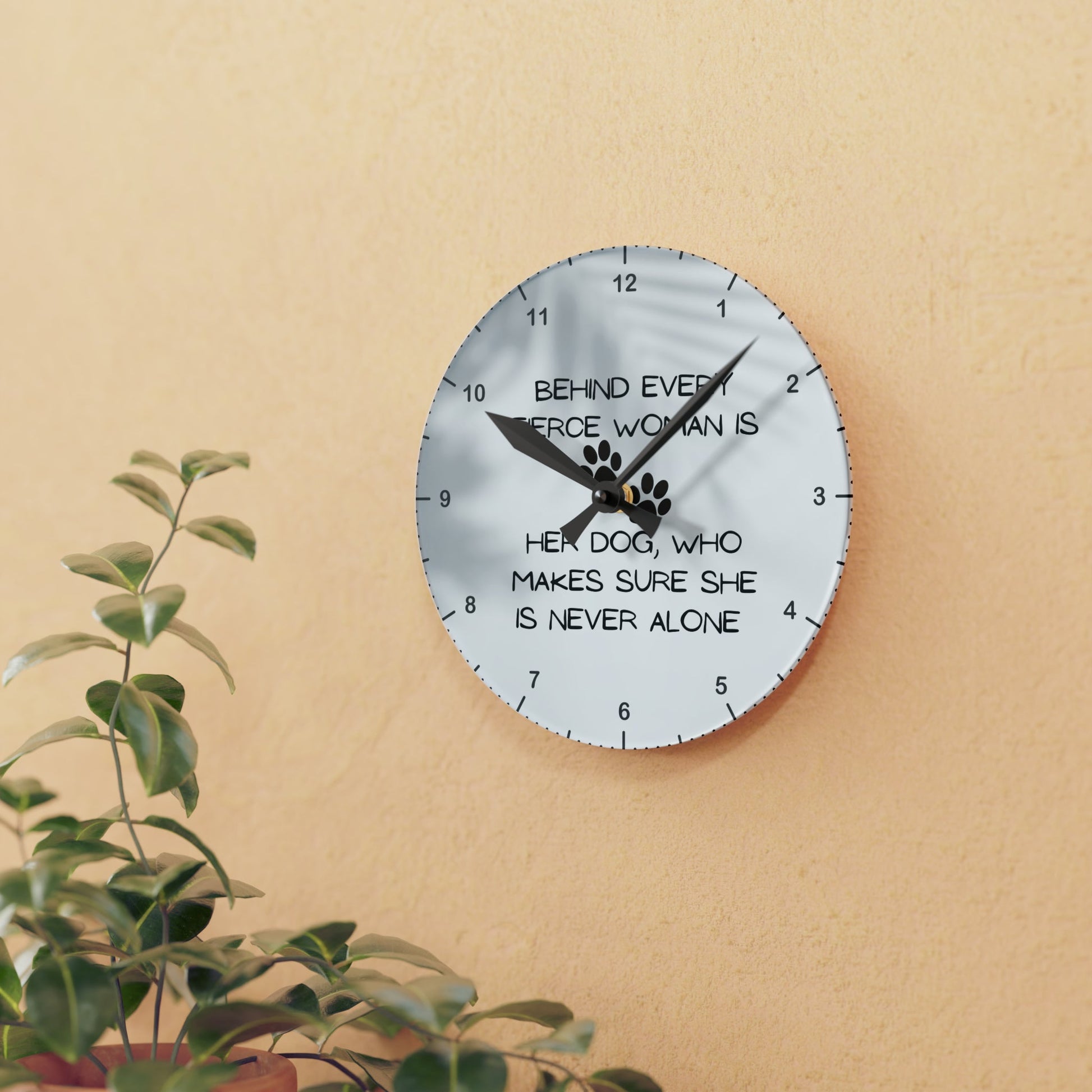 Never Alone Wall Clock - GetGifts