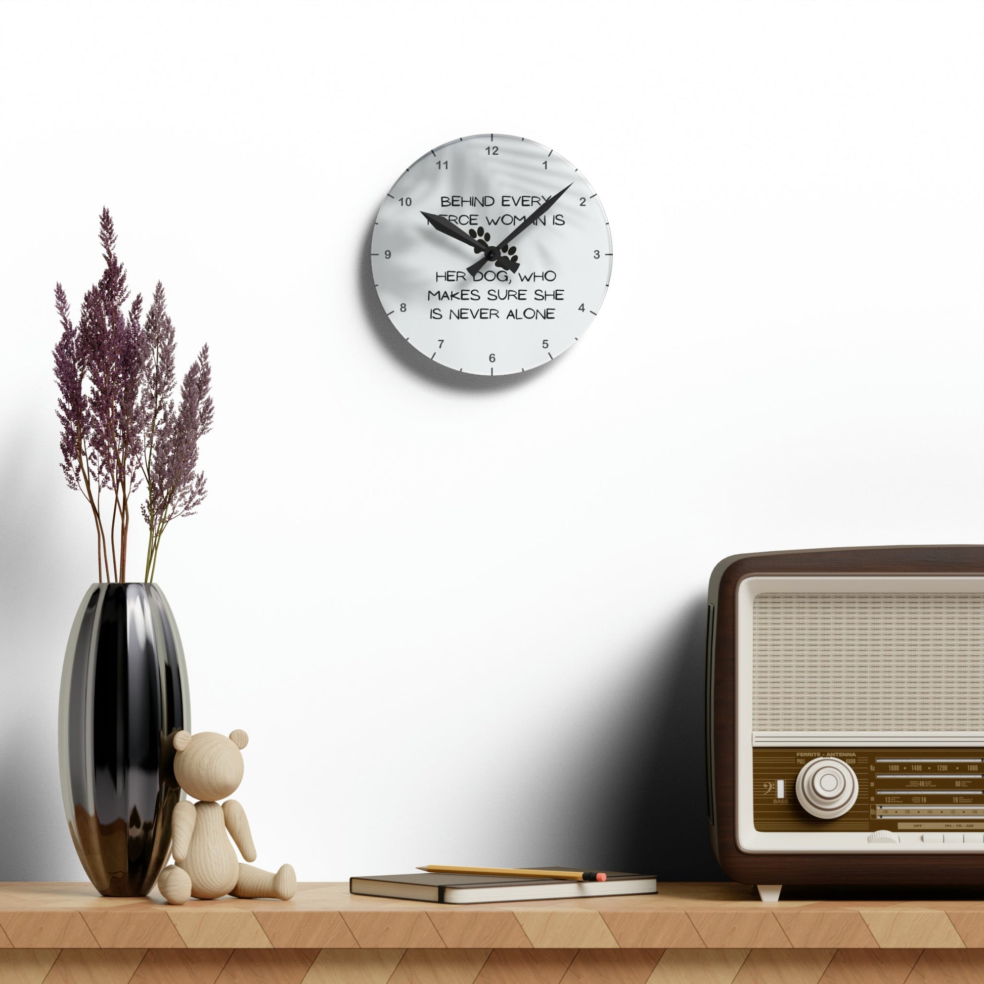 Never Alone Wall Clock - GetGifts