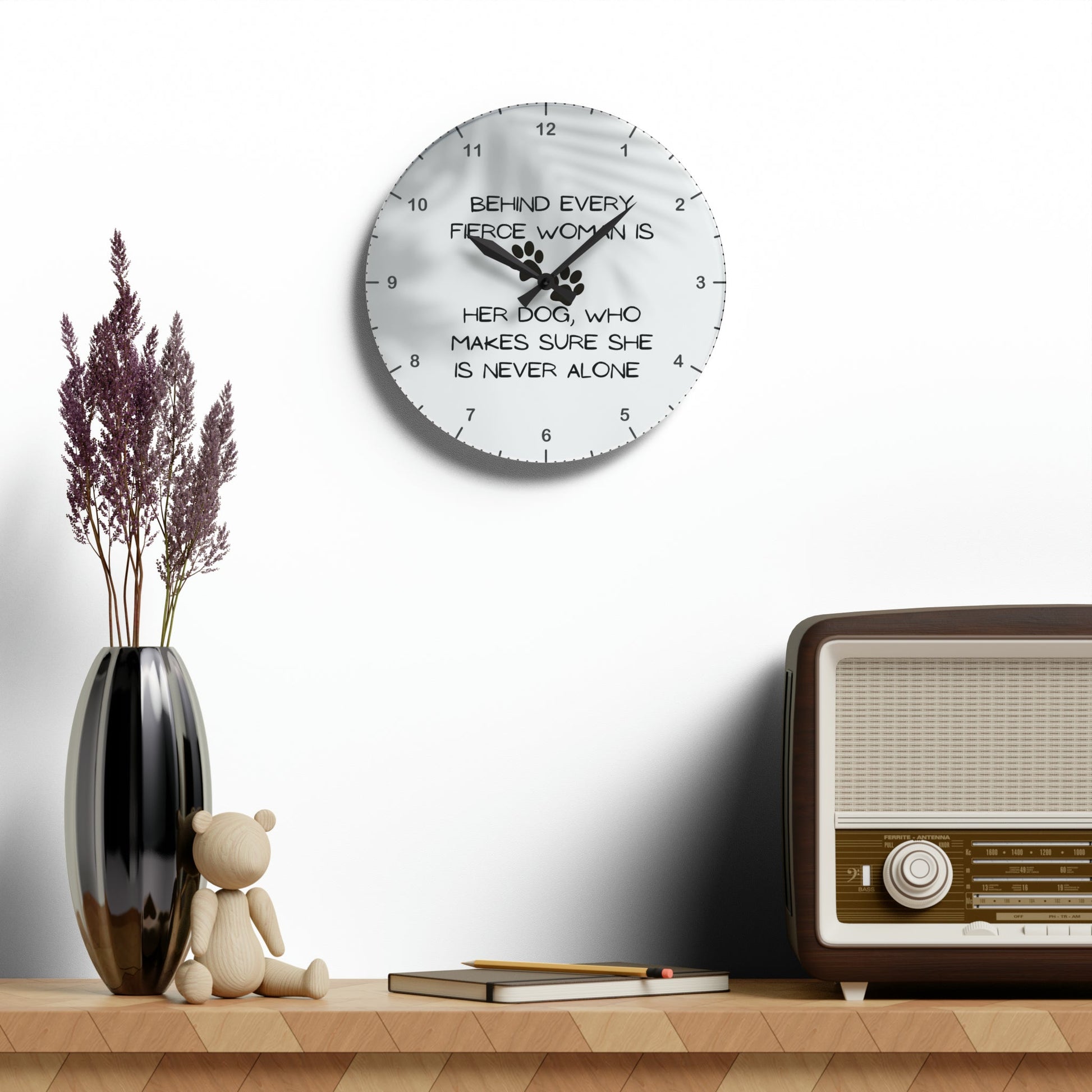 Never Alone Wall Clock - GetGifts