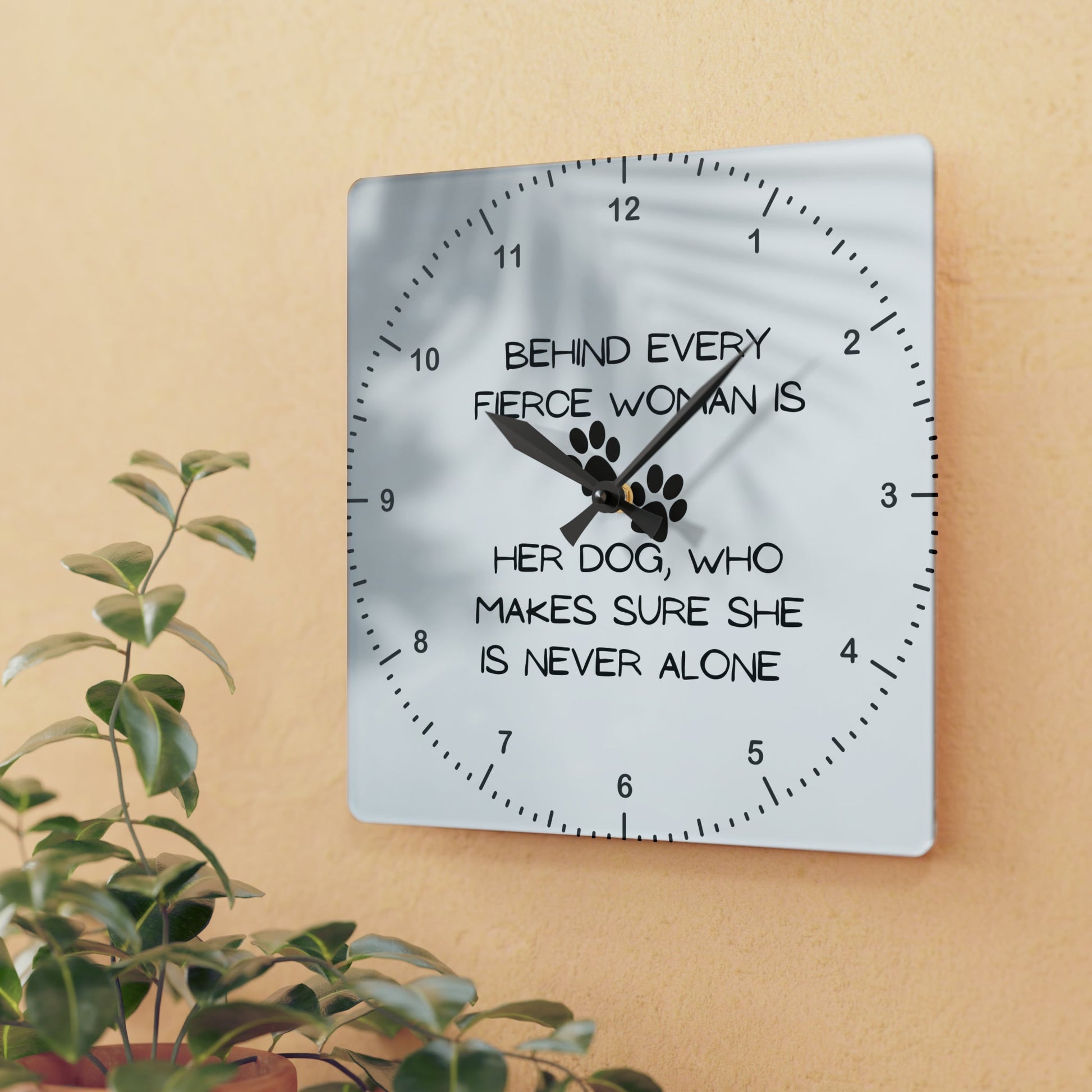 Never Alone Wall Clock - Home Decor