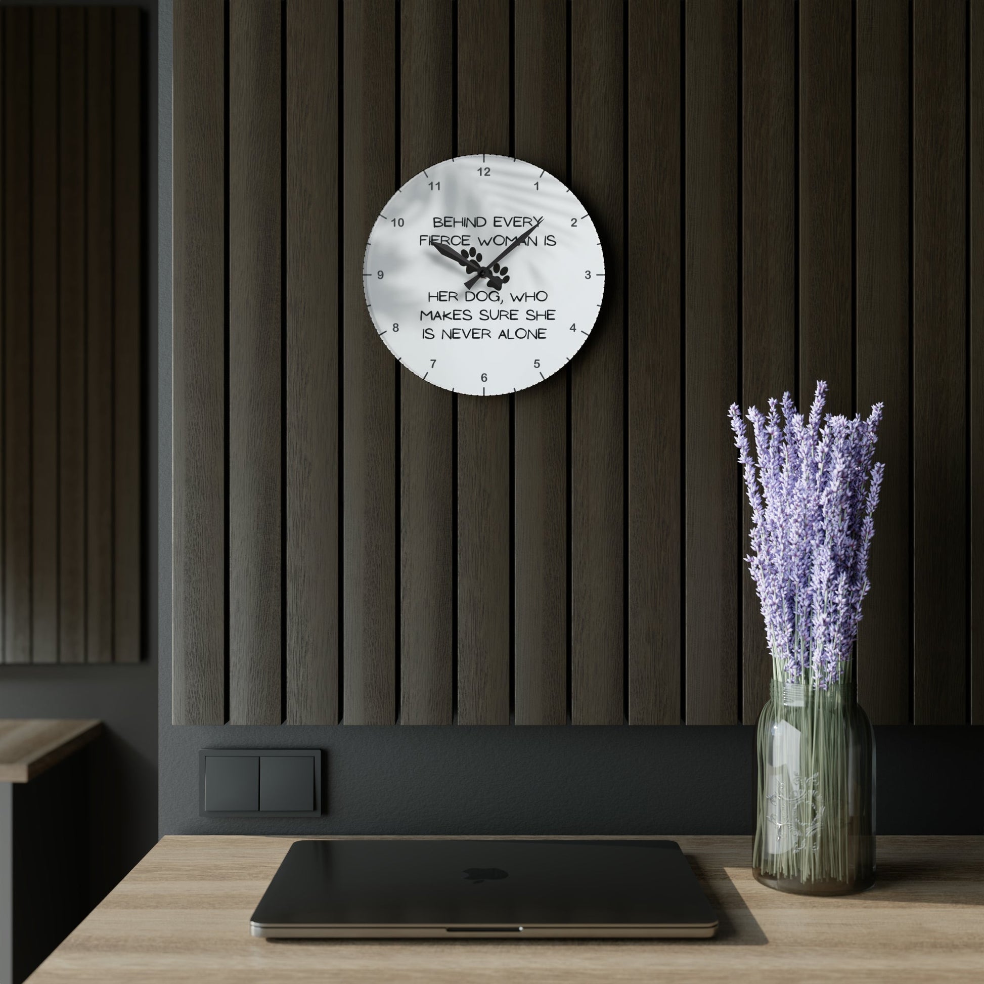 Never Alone Wall Clock - GetGifts