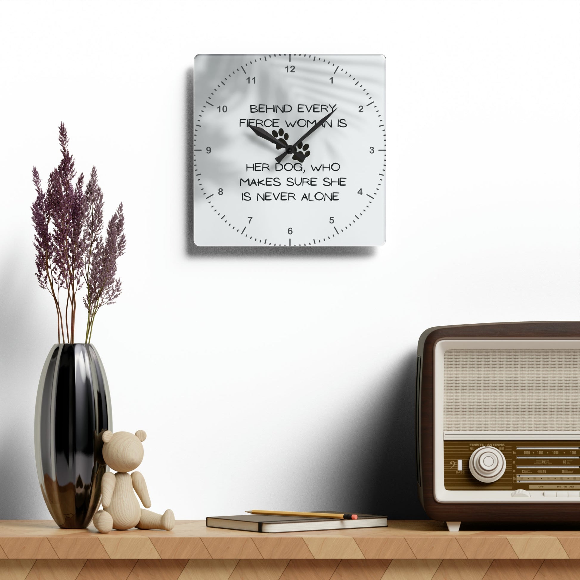 Never Alone Wall Clock - GetGifts