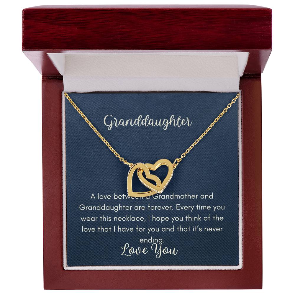 Never Ending Interlocking Hearts Necklace - 18K Yellow Gold