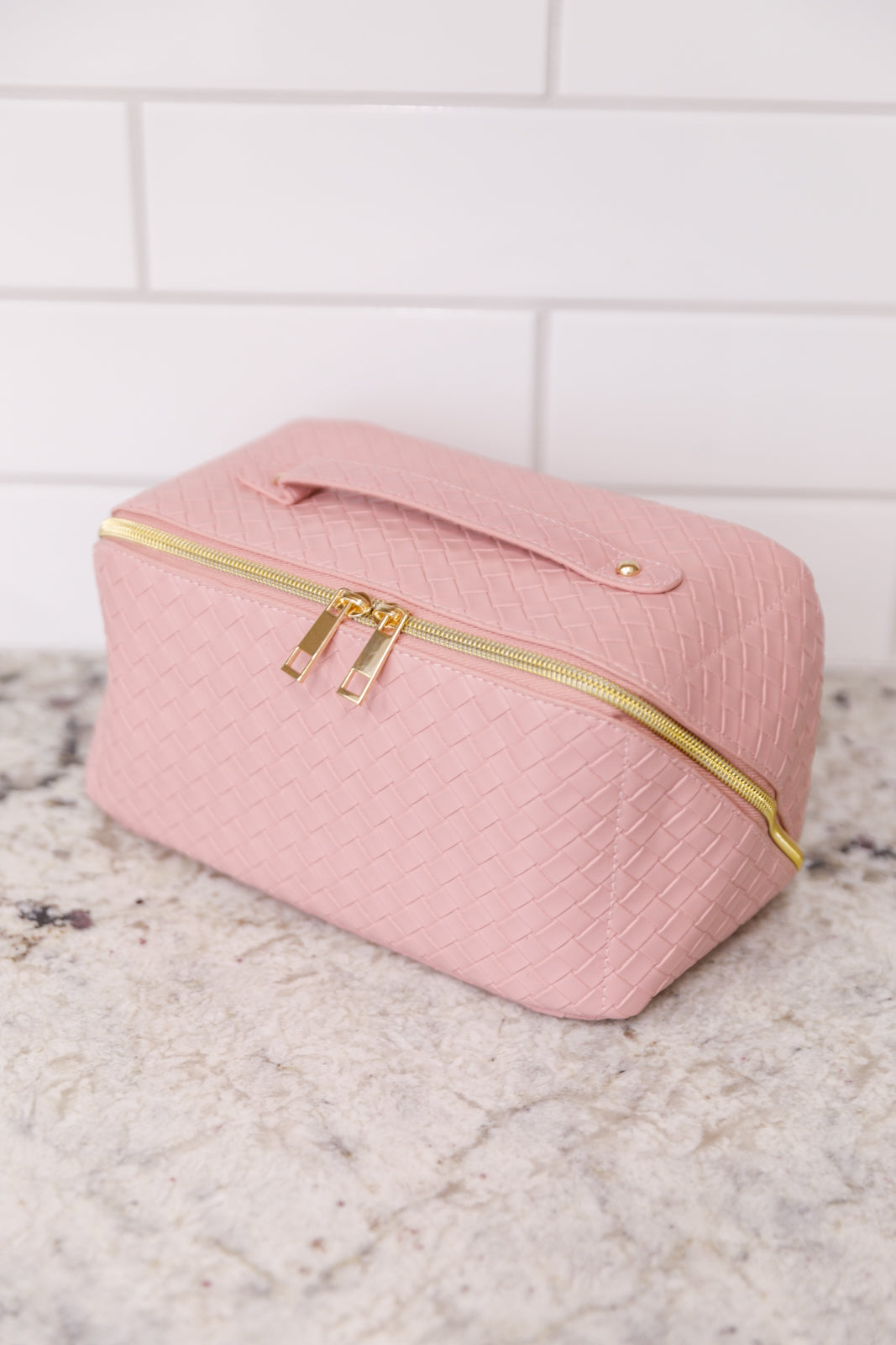 New Dawn Large Capacity Cosmetic Bag in Pink - OS Womens
