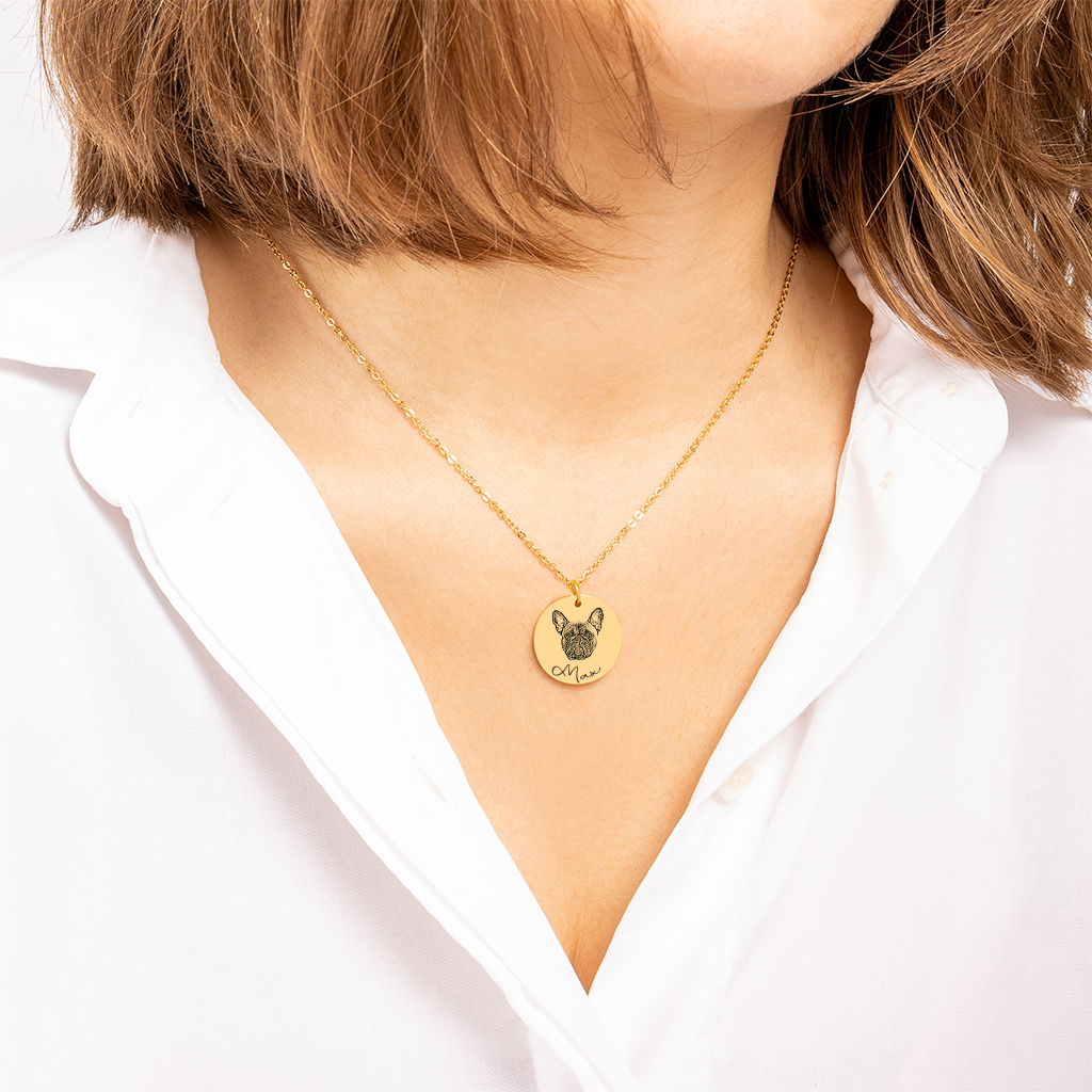 Pet Portrait Necklace - GetGifts