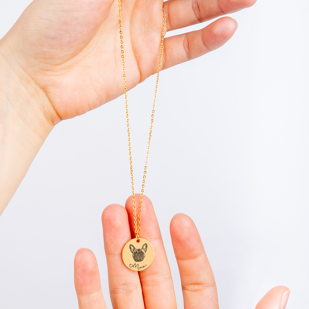 Pet Portrait Necklace - GetGifts