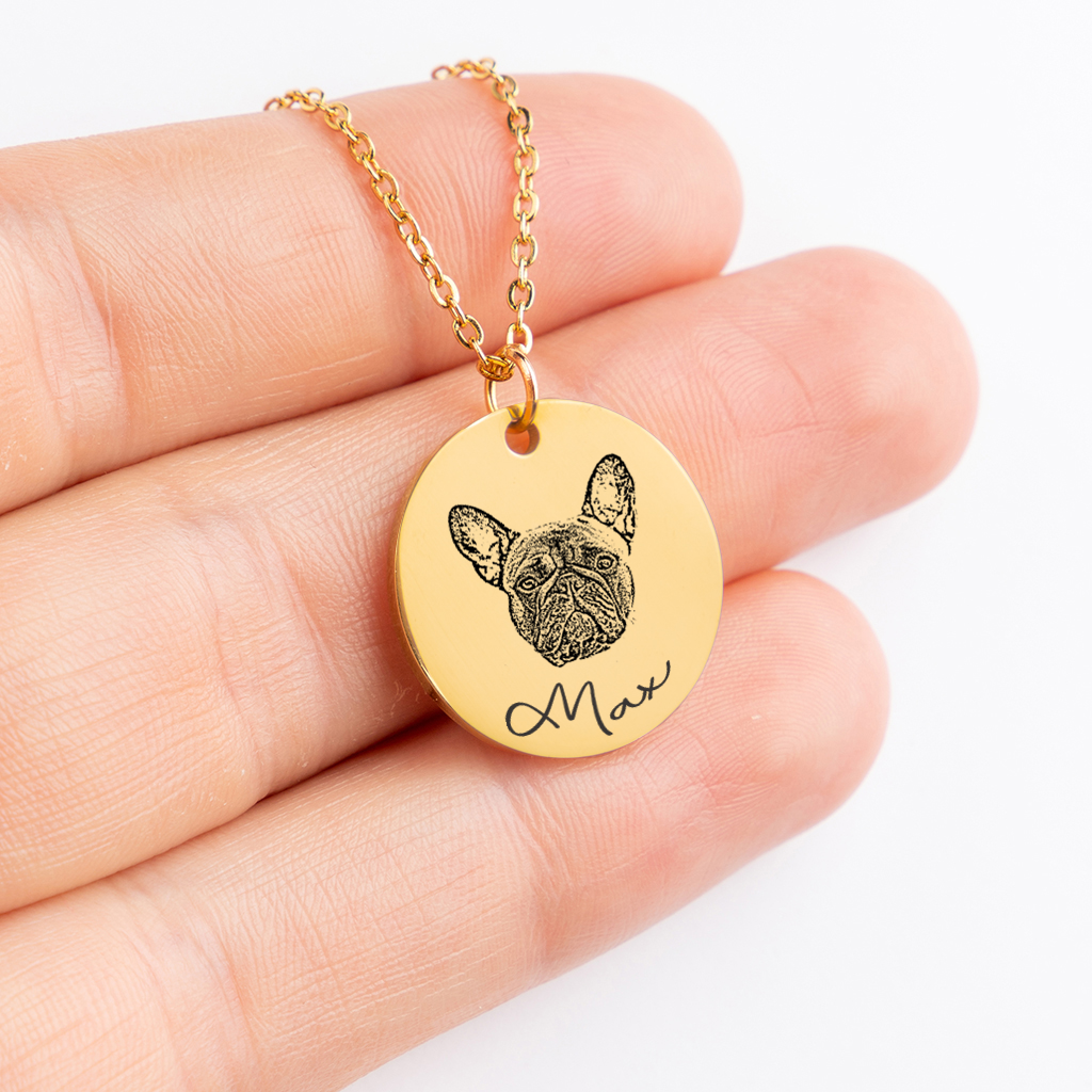 Pet Portrait Necklace - GetGifts