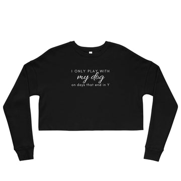 Plays with Dogs Crop Sweatshirt