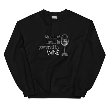 Powered by Wine Sweatshirt - Black / S
