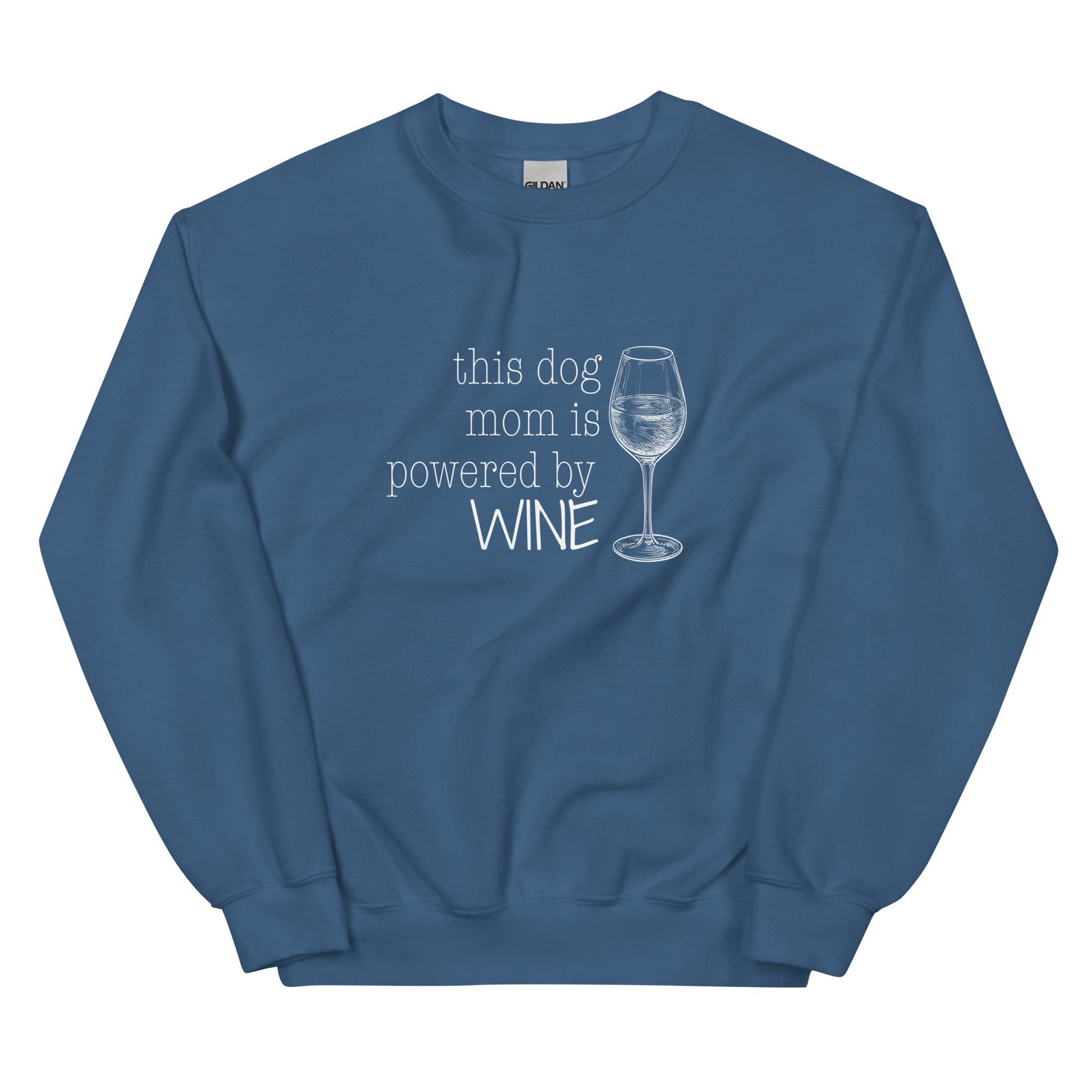 Powered by Wine Sweatshirt - Indigo Blue / S