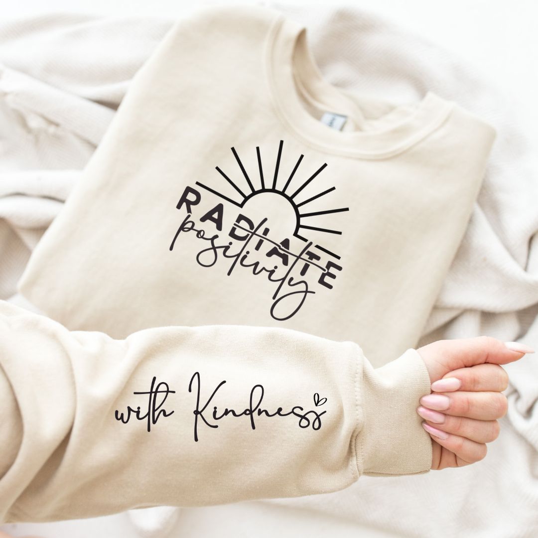 PREORDER: Radiate Positivity Graphic Sweatshirt in Three