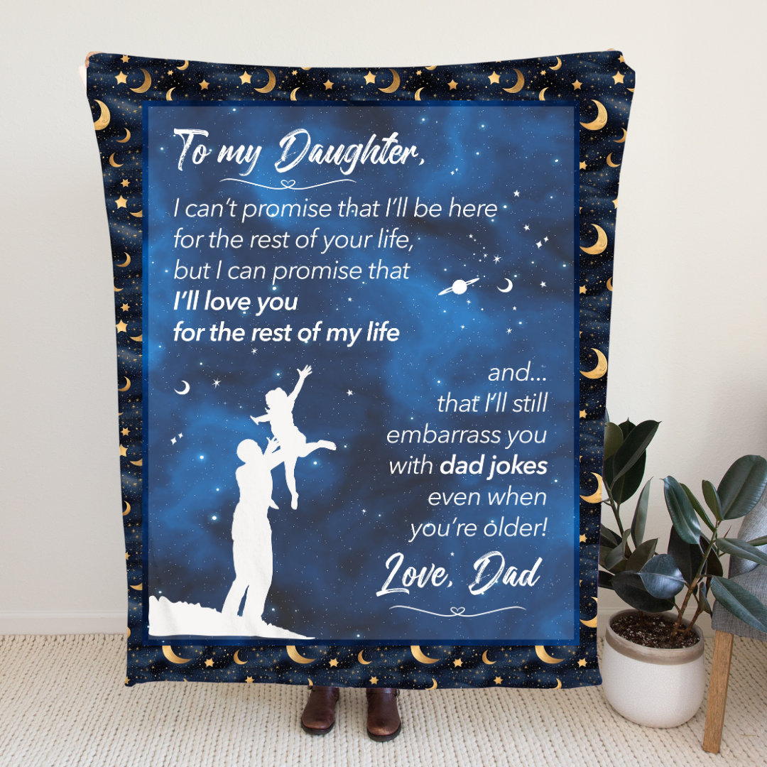 Promises Love Dad Blanket
