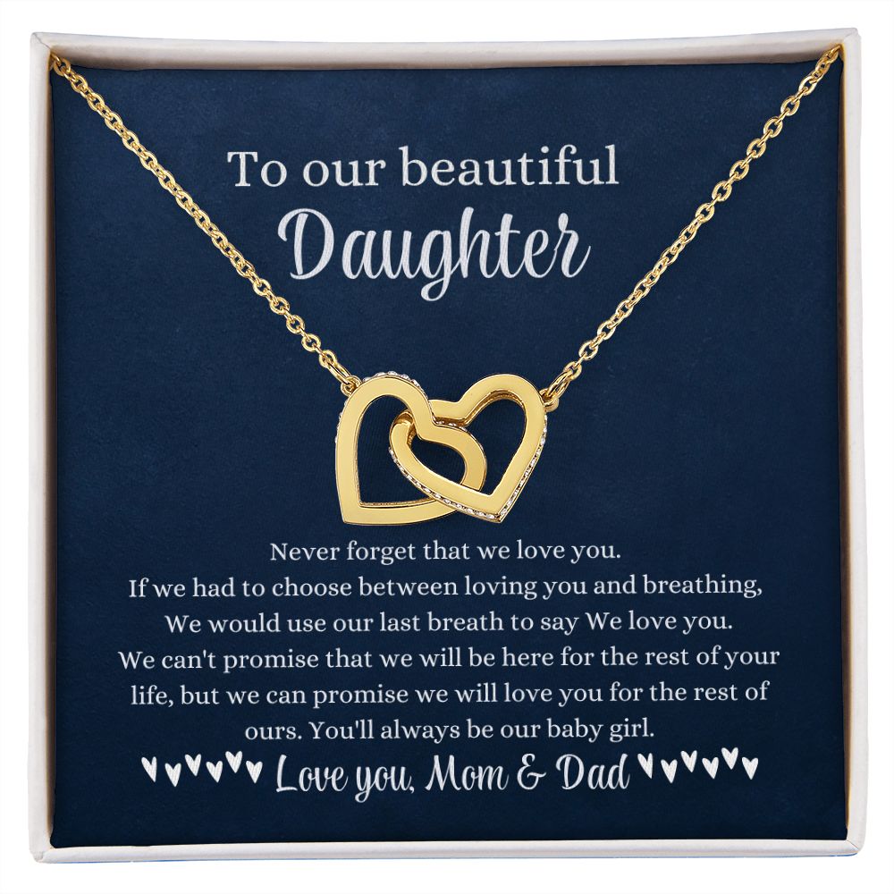 Promises Love Mom & Dad - 18K Yellow Gold Finish / Two