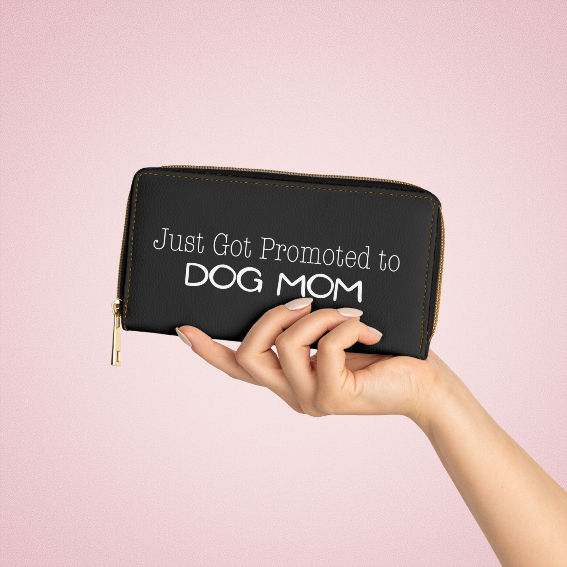 Promoted to Dog Mom Wallet - One size / White Accessories
