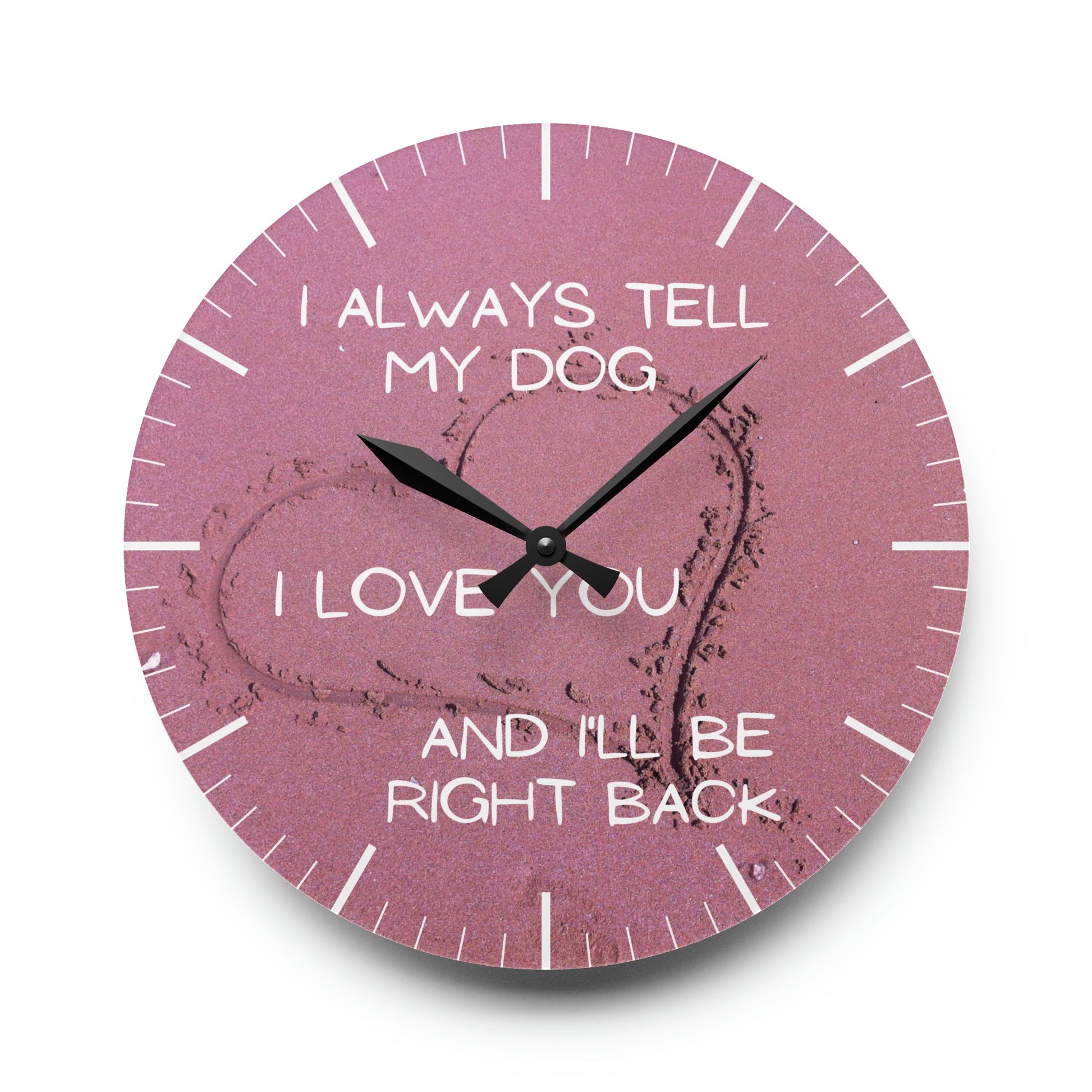 Right Back Wall Clock - 10.75’’ × (Round) Home Decor