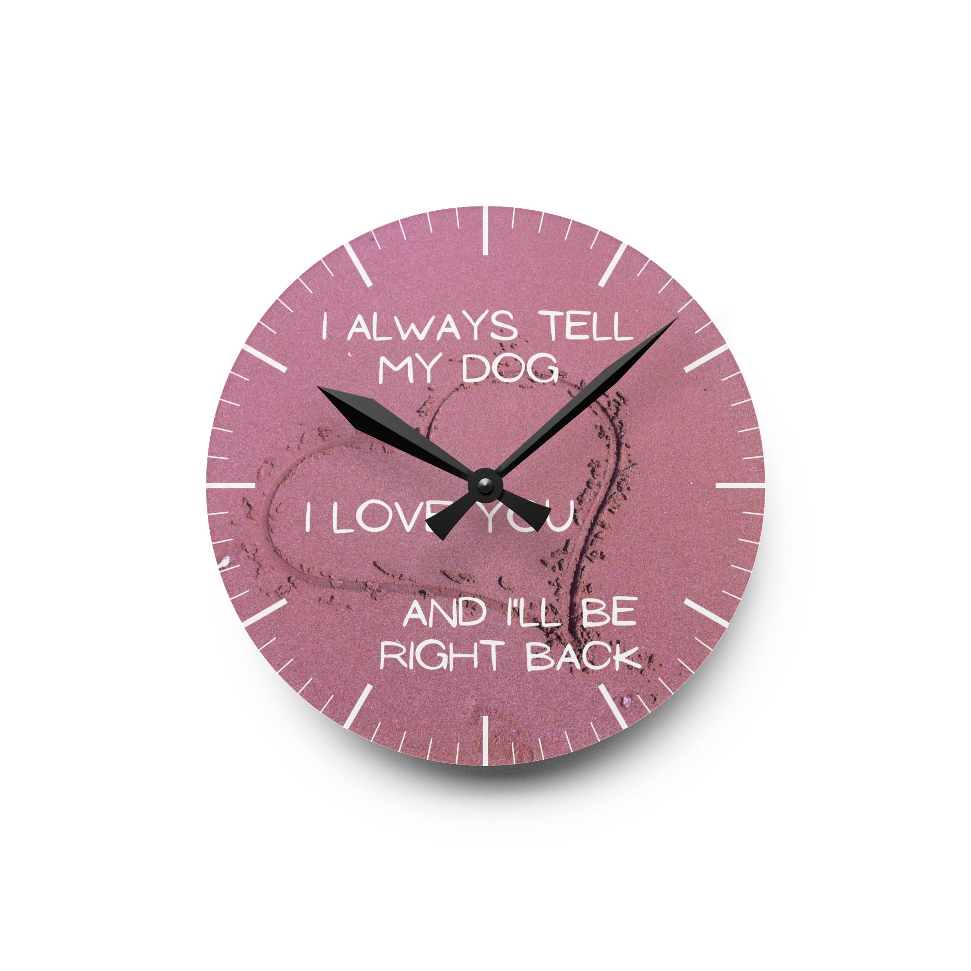Right Back Wall Clock - 8’’ × (Round) Home Decor