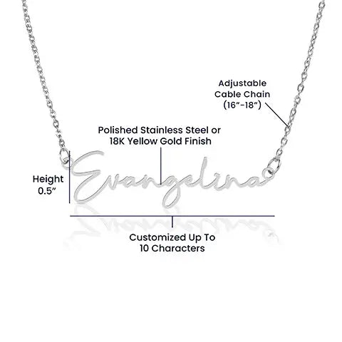 Stylized Name Necklace