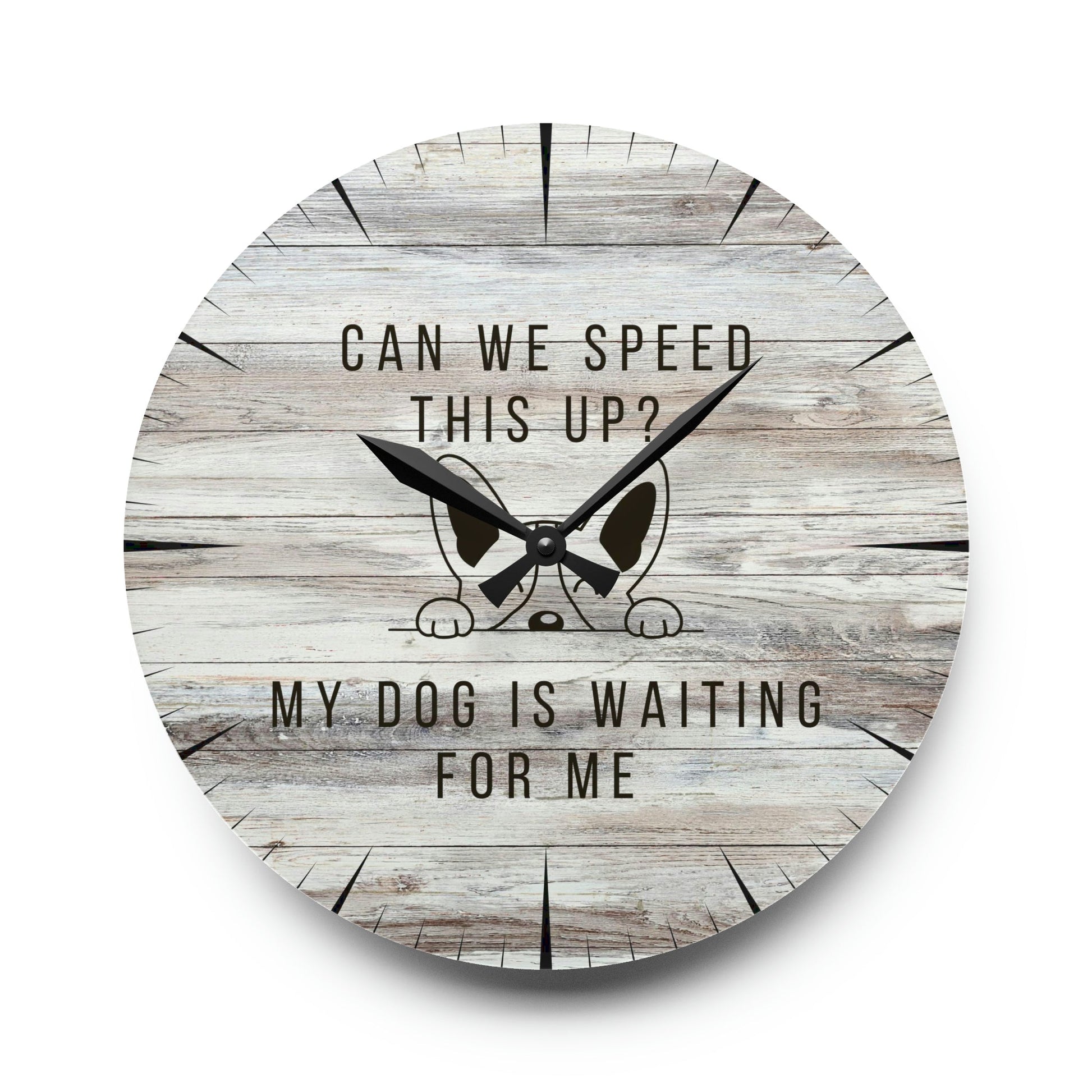 Speed Up Wall Clock - 10.75’’ × (Round) Home Decor