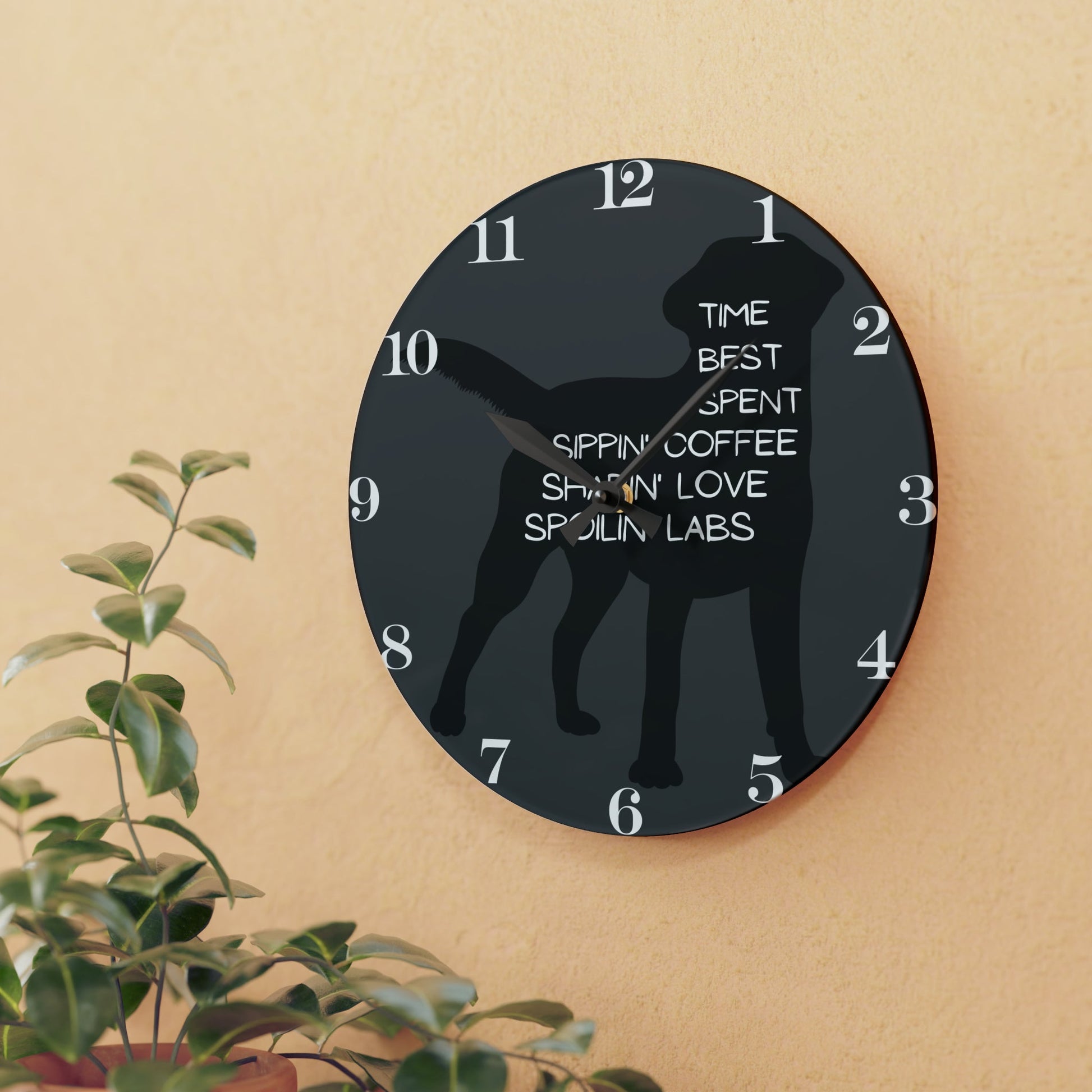 Spoilin’ Labs Wall Clock - Home Decor