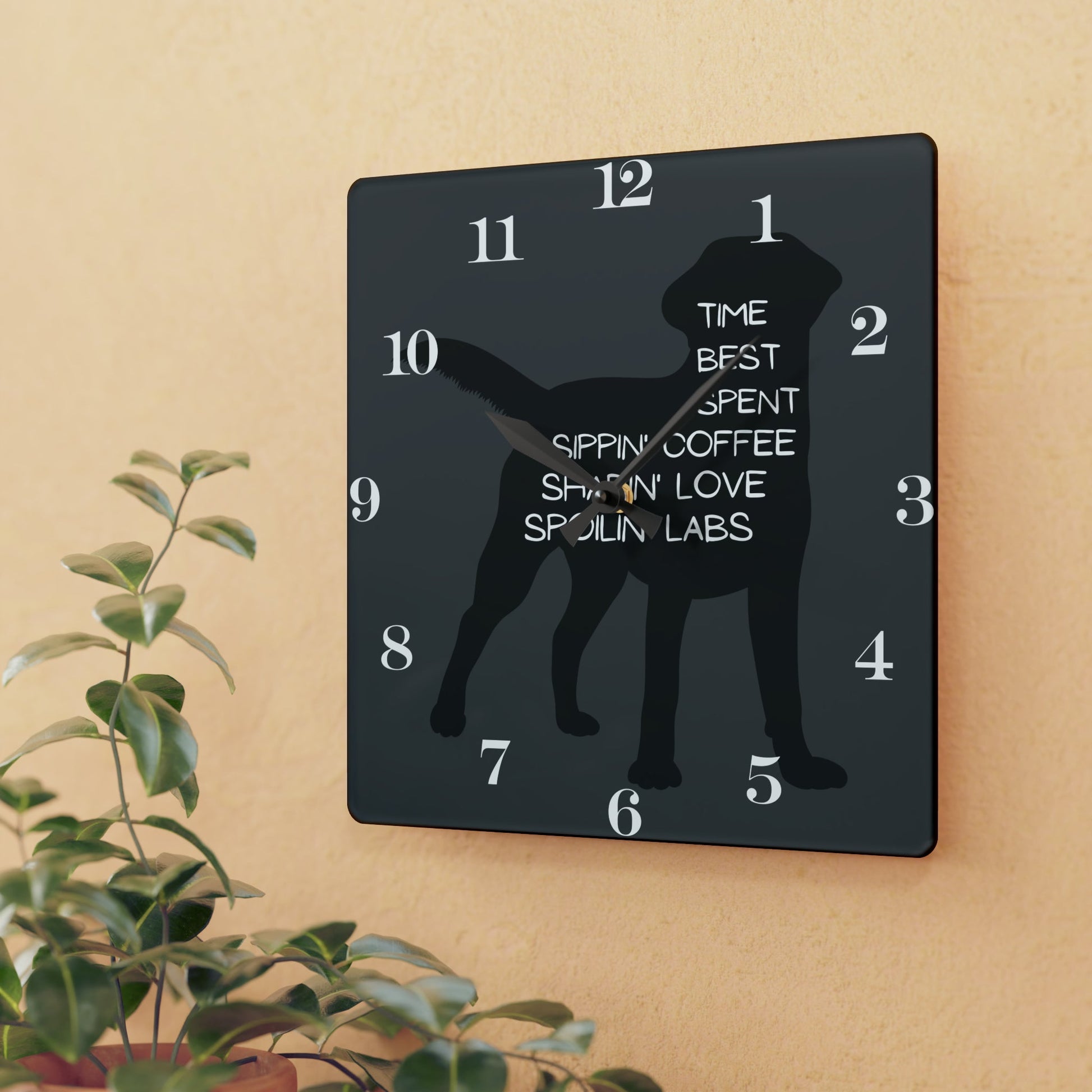 Spoilin’ Labs Wall Clock - Home Decor