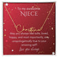 Starry Red Signature Name Necklace Niece - Gold Finish Over