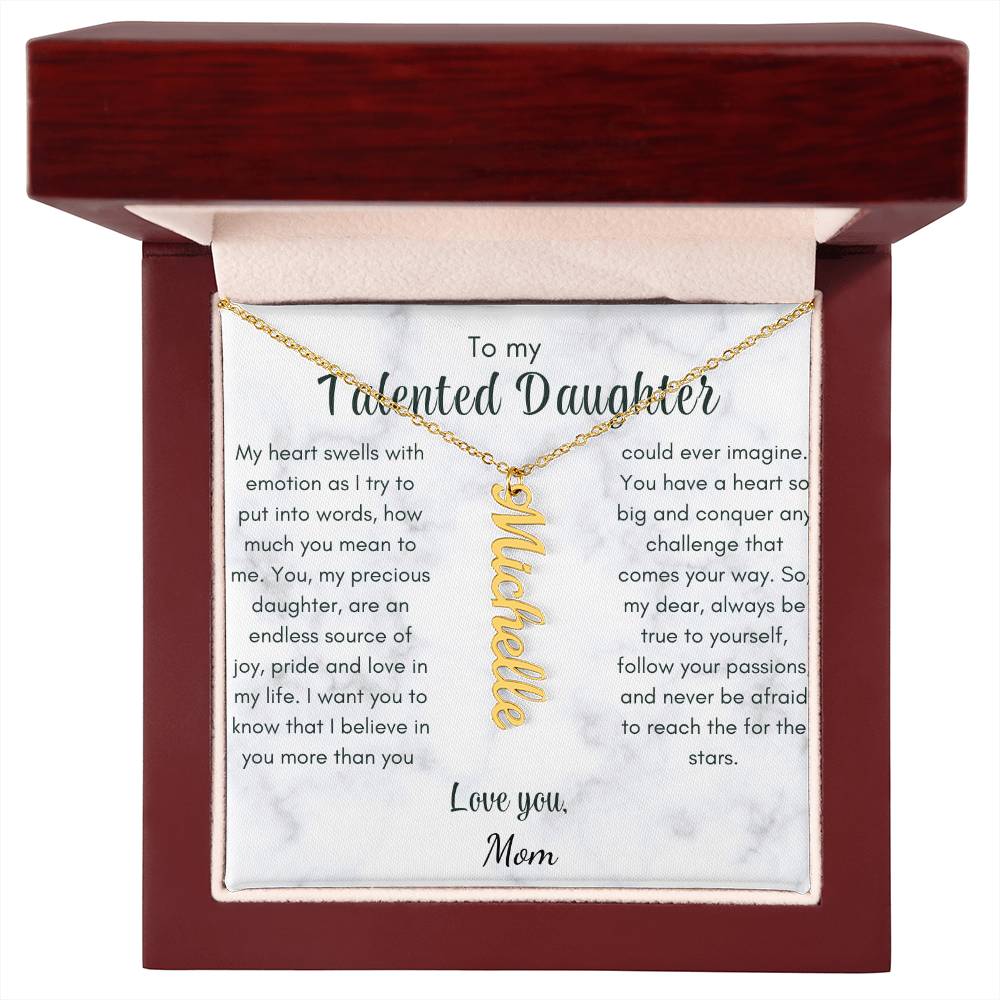 Talented Daughter - 18k Yellow Gold Finish / Luxury Box