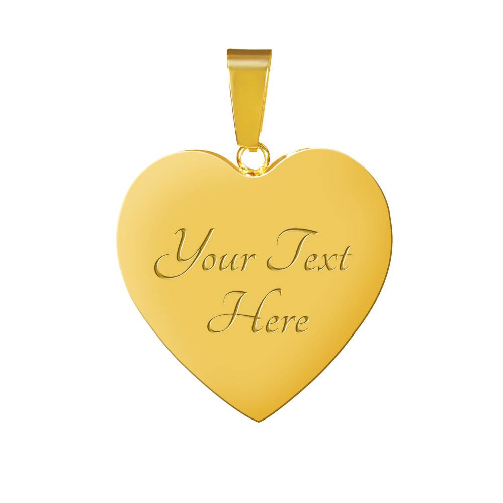 The Conquered Bangle - Heart Pendant Gold / Yes Jewelry
