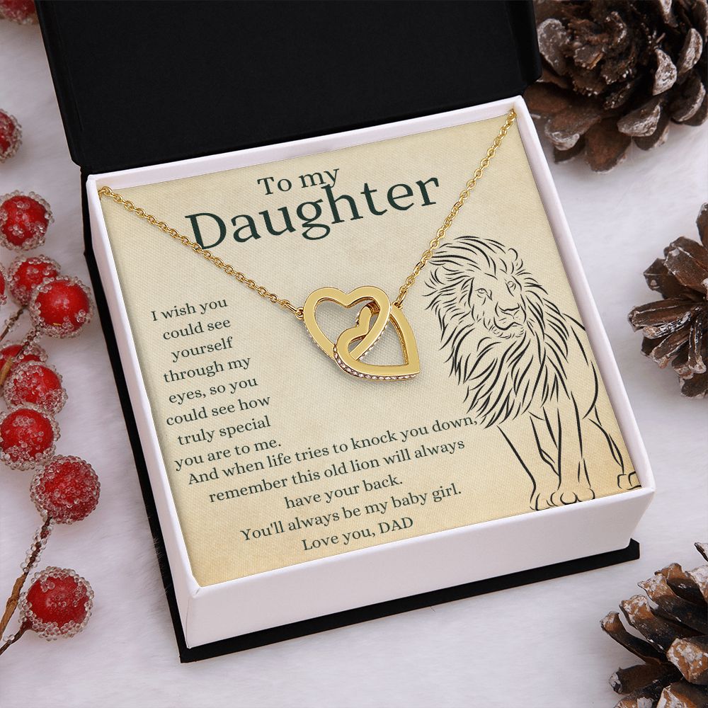 This Old Lion Dad - Interlocking Hearts Necklace Jewelry
