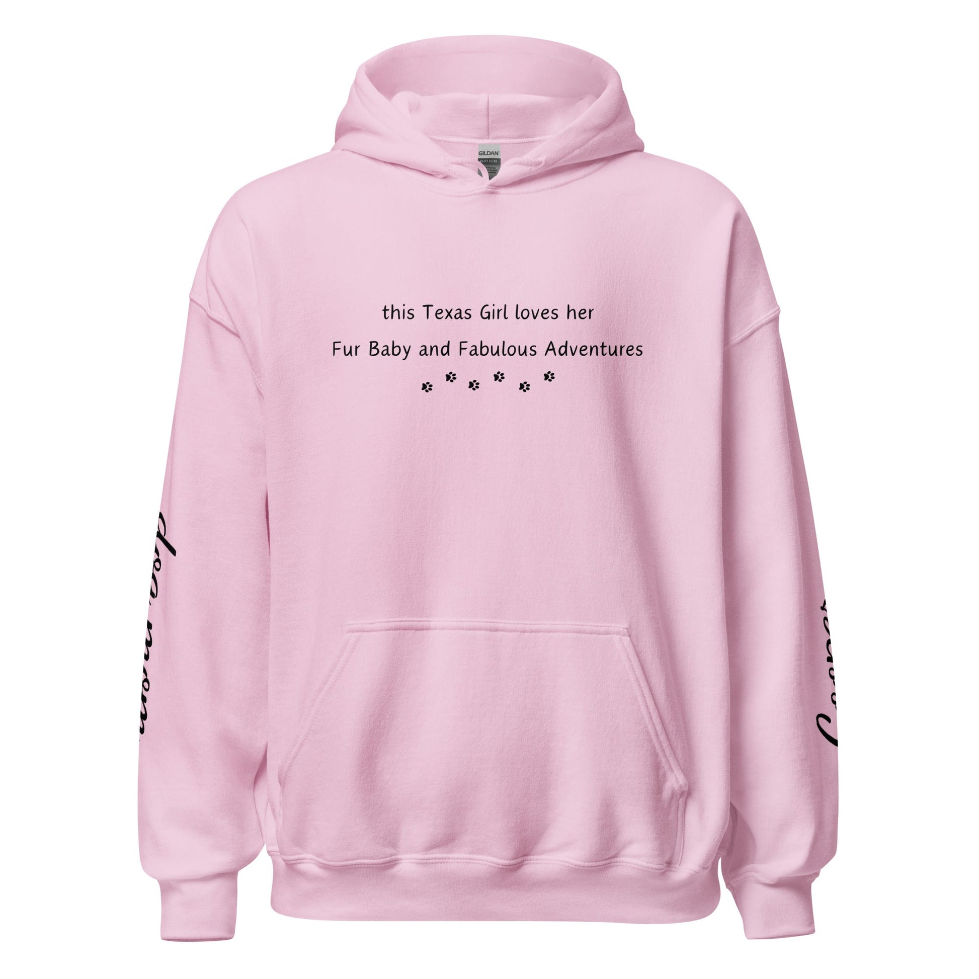 This Texas Girl Hoodie - Light Pink / S