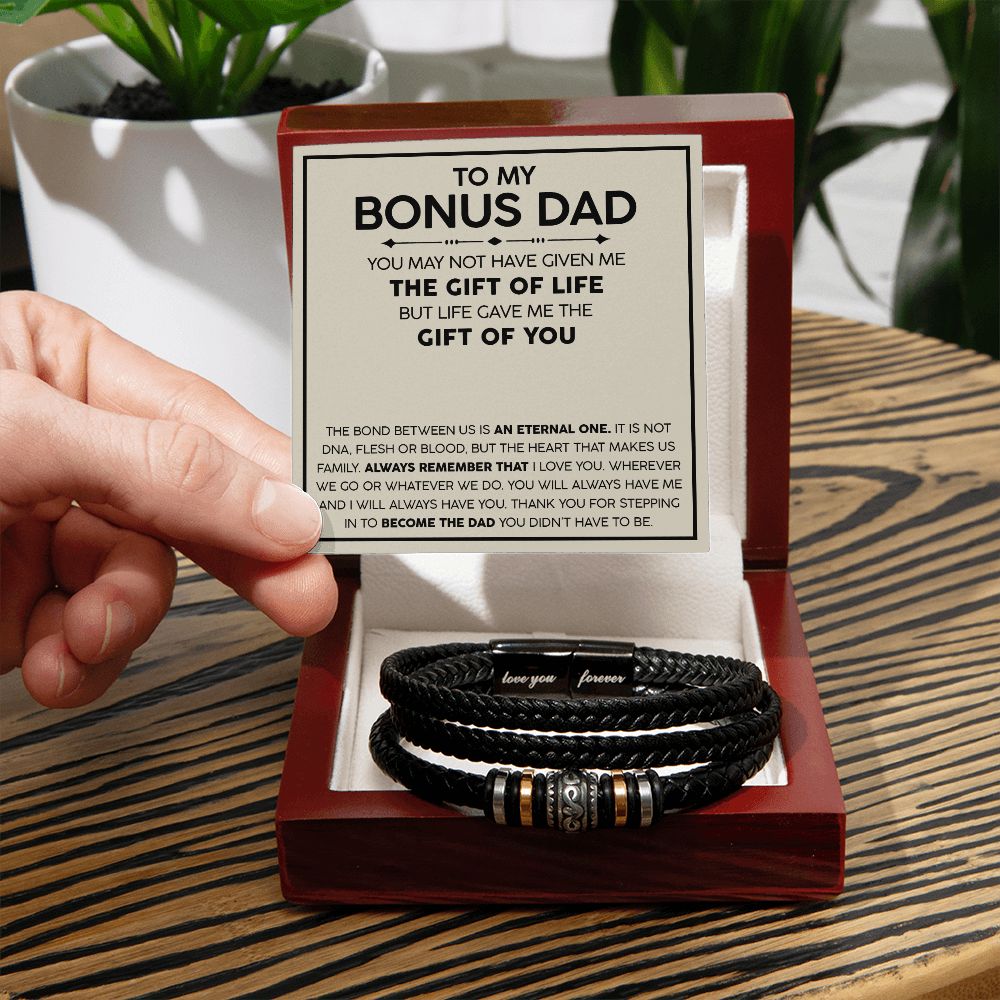 To my Bonus Dad Forever Bracelet - Jewelry