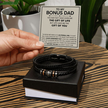 To my Bonus Dad Forever Bracelet