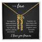 To My Love - Classic Name Necklaces 2 Names / 18K Yellow
