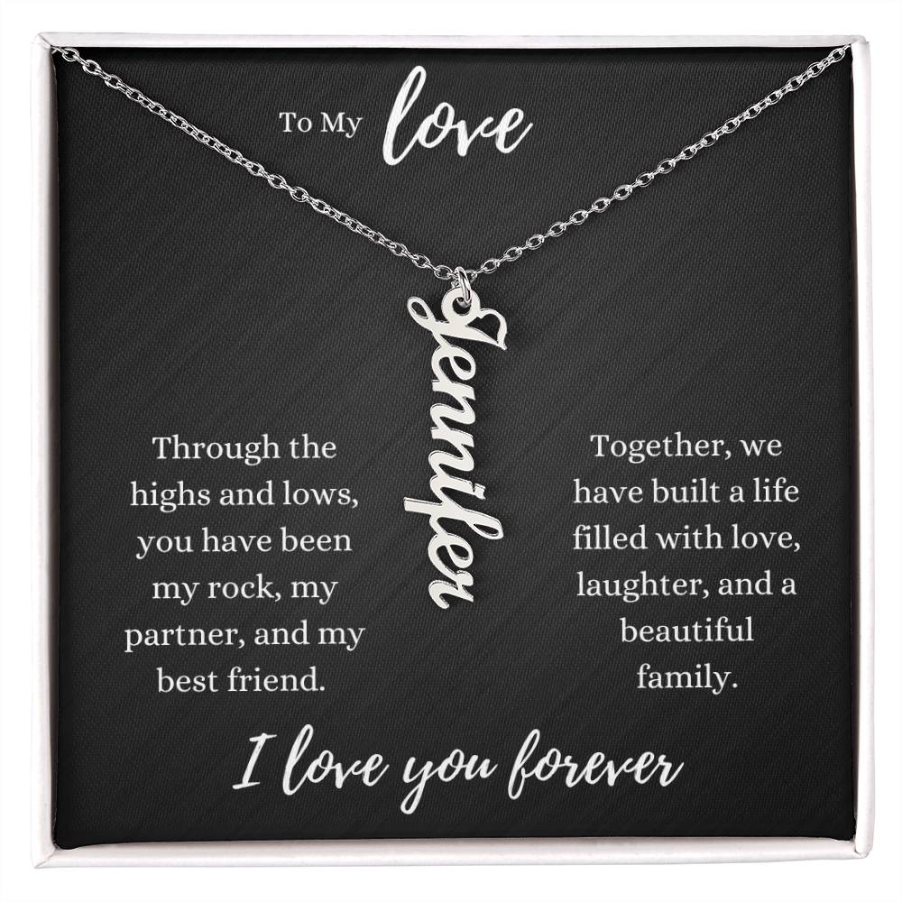To My Love - Classic Name Necklaces Jewelry