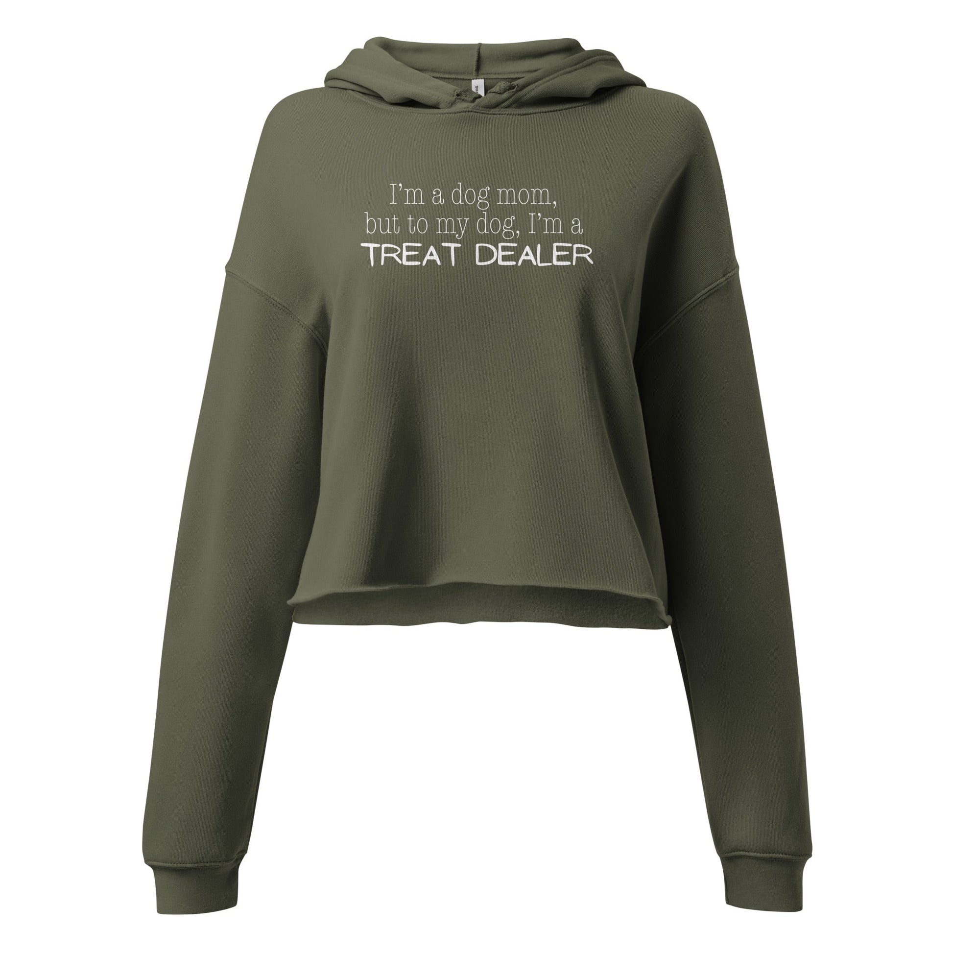 Treat Dealer Dog Mom Hoodie - Military Green / S