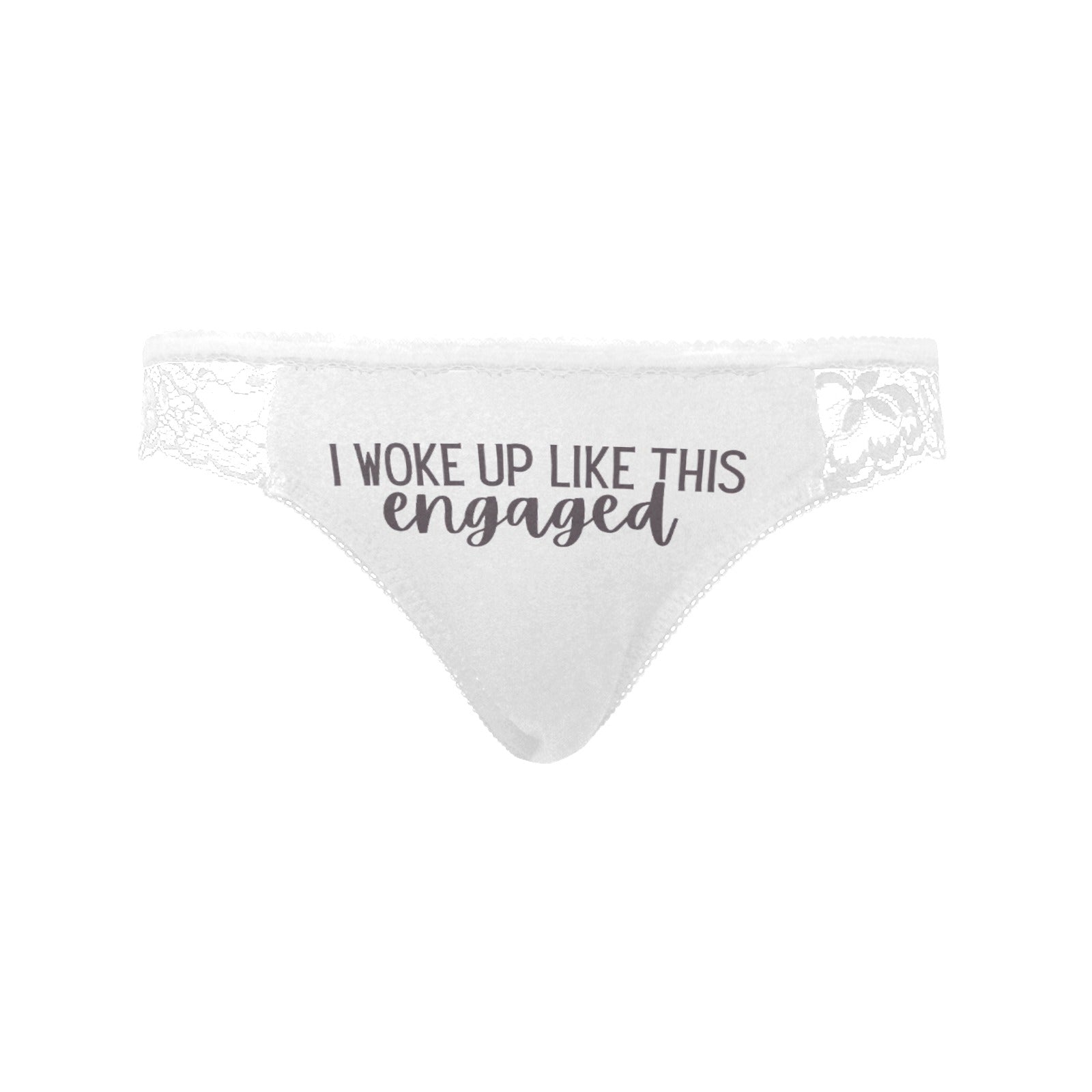 Woke Up Engaged Lace Undies - White / XS