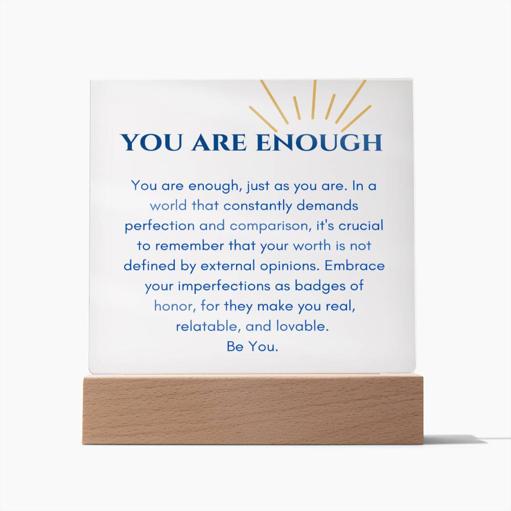 You Are Enough Plaque - Jewelry