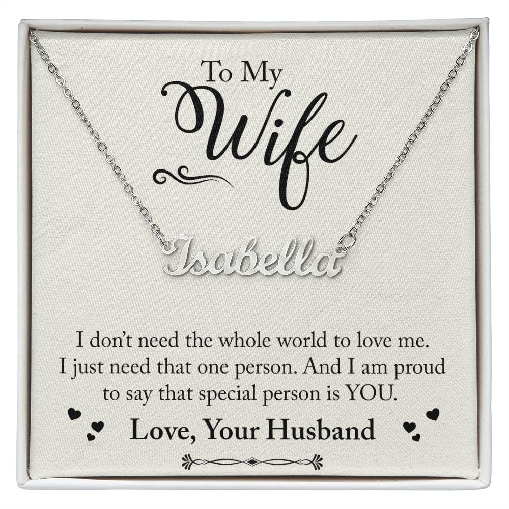 Wife, Special Person