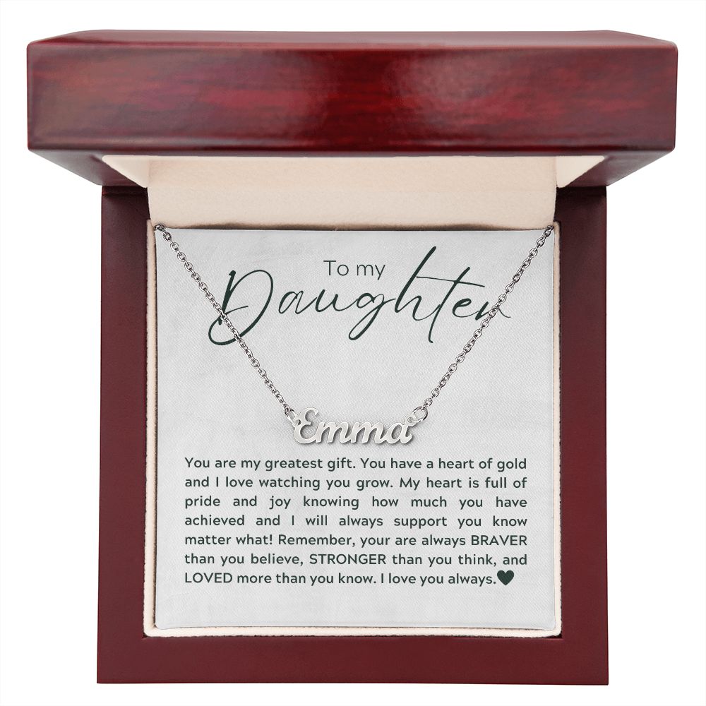 Greatest Gift - Personalized Name Necklace