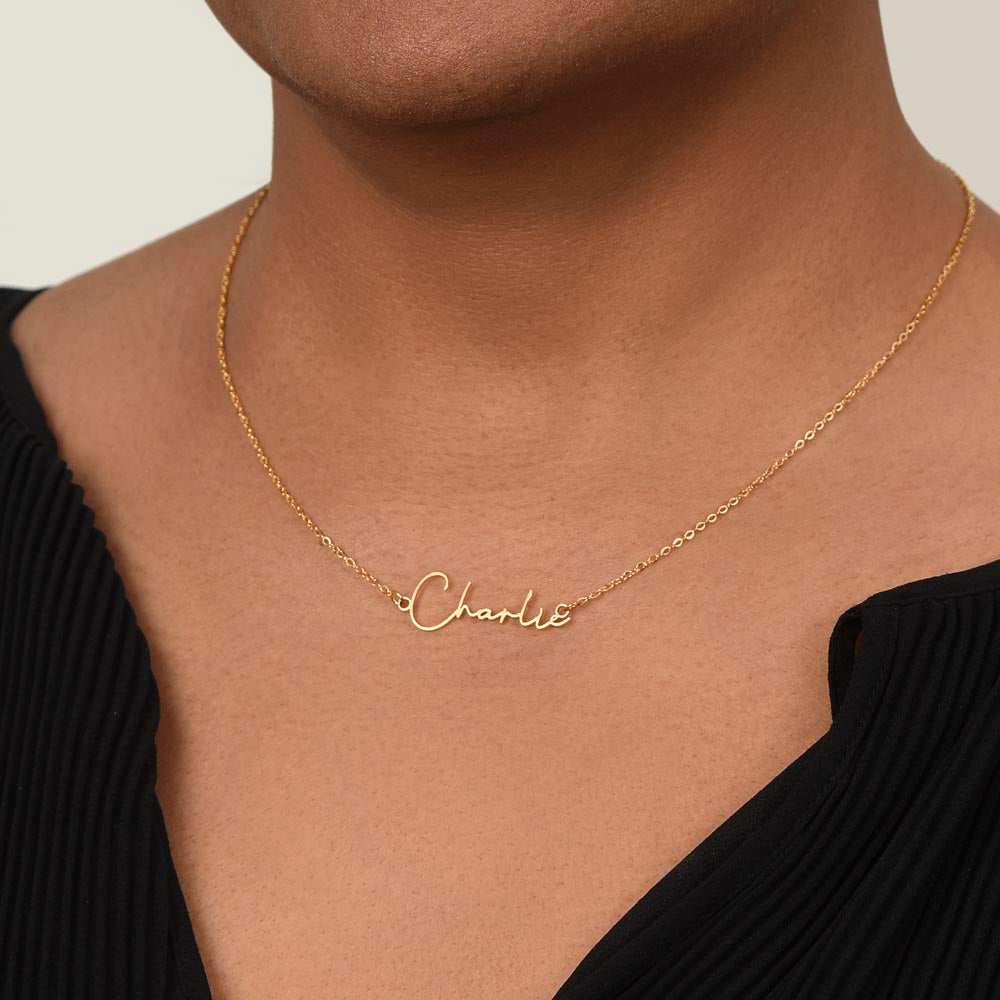 Greatest Gift - Stylized Name Necklace